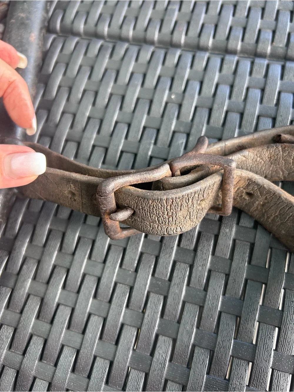 Vintage USHCO Steel & Brass Horse Hames – Antique Farmhouse Decor
